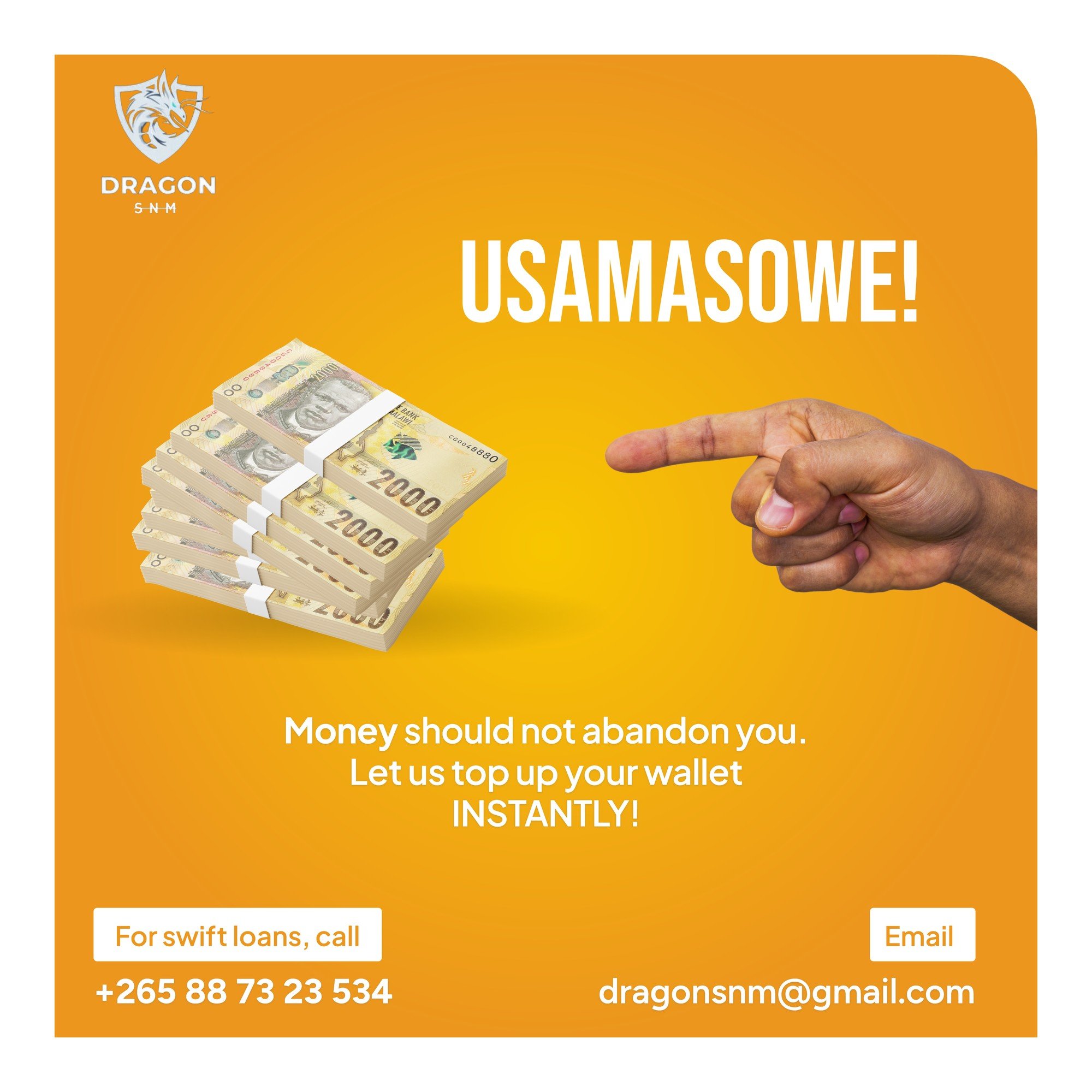 Instant Cash social media design